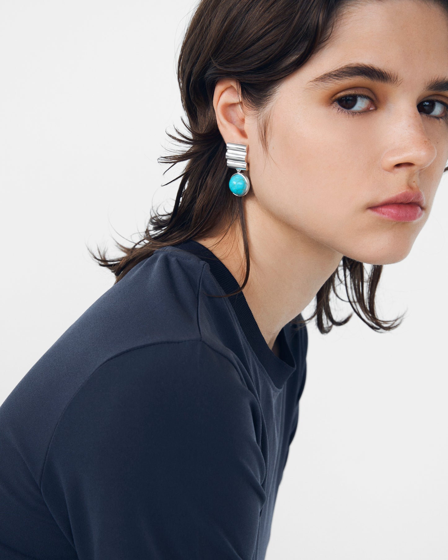 Howlite Drop Earring