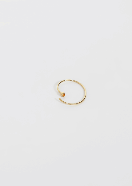 Spiral Earring III · Yellow Topaz - Trine Tuxen Jewelry