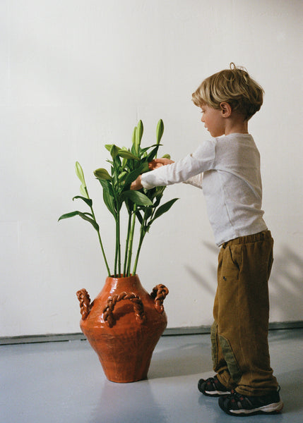 Intertwined Vase Orange Large