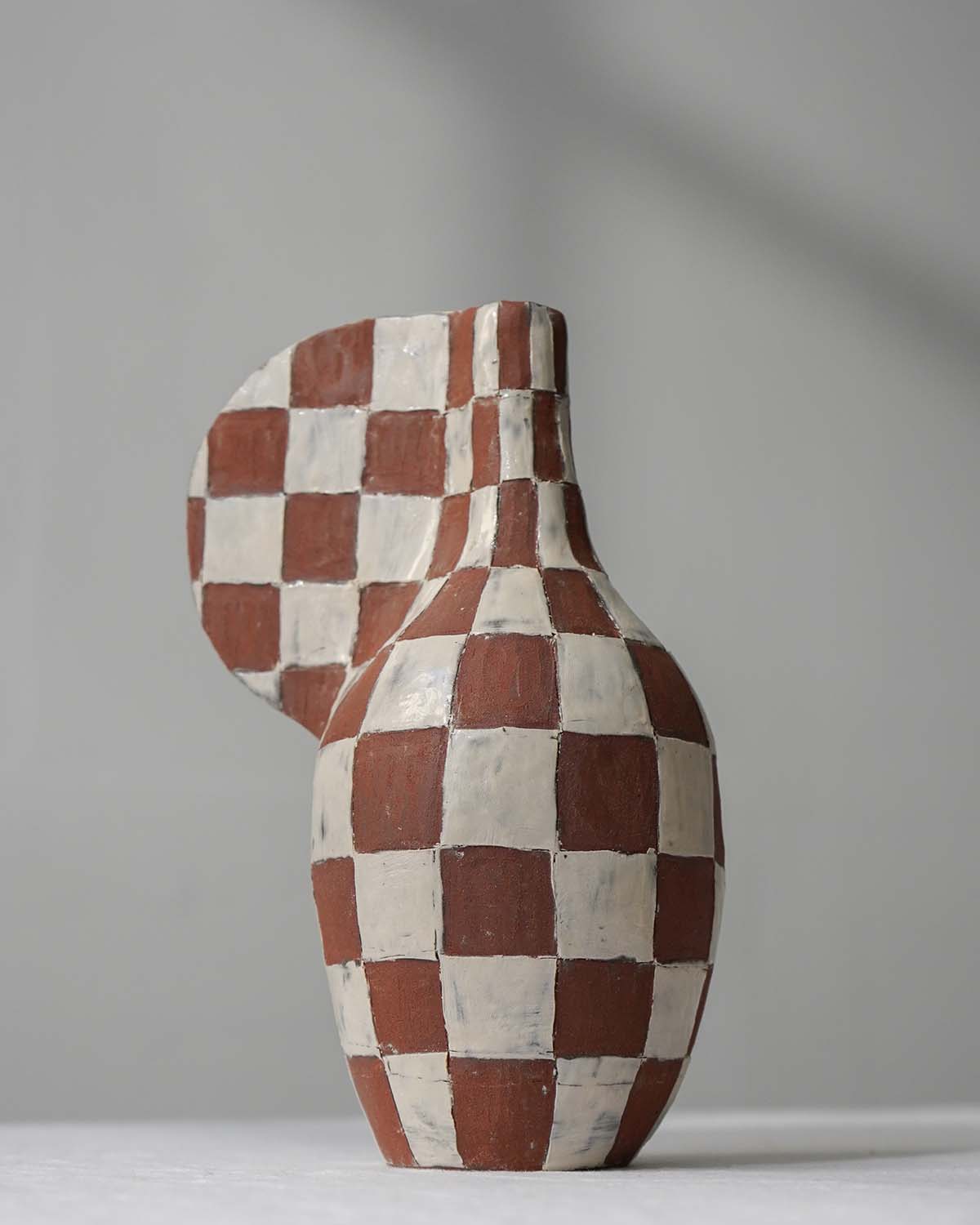 Maria Lenskjold Sculpture Brown White