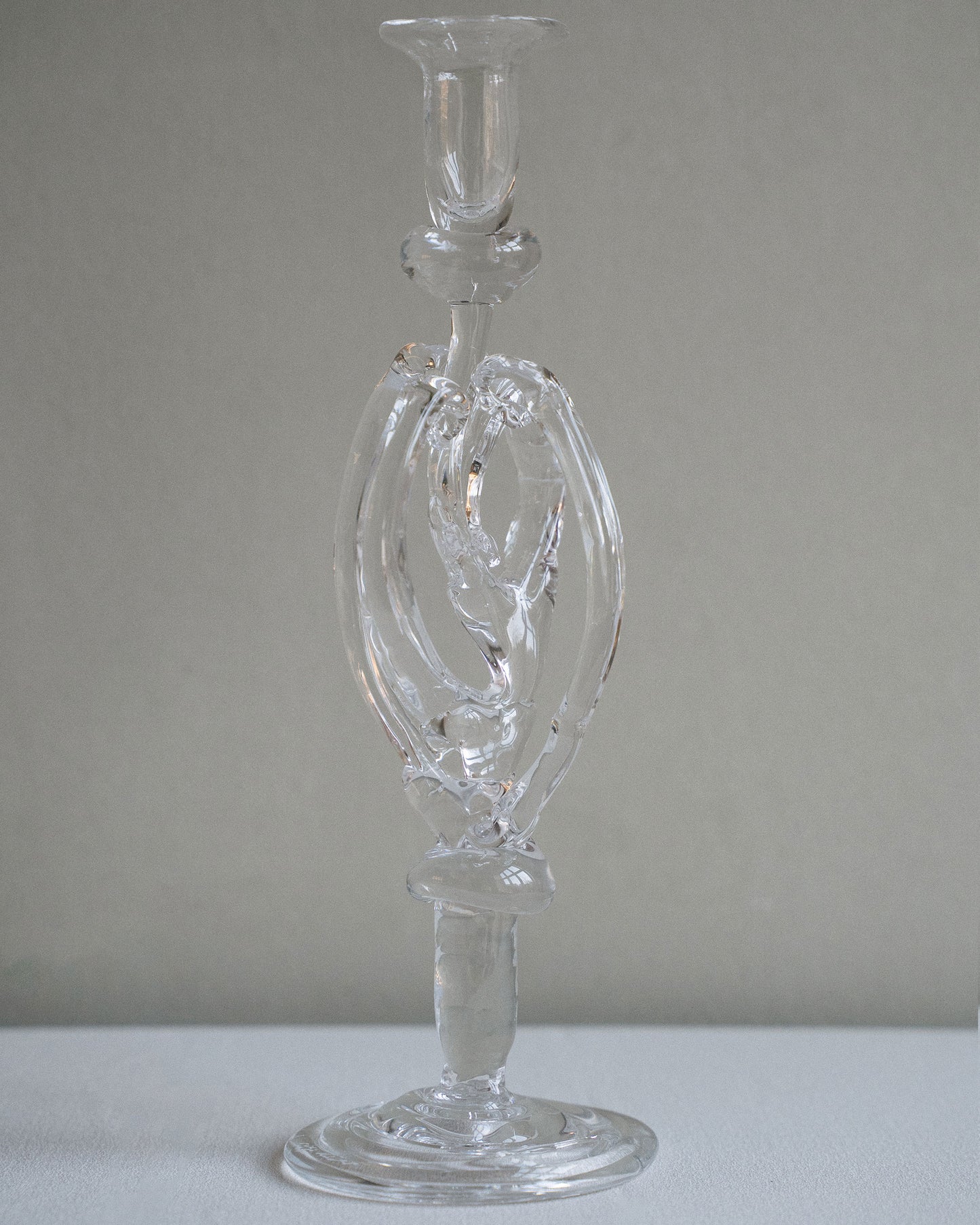 Glass Candle Holder