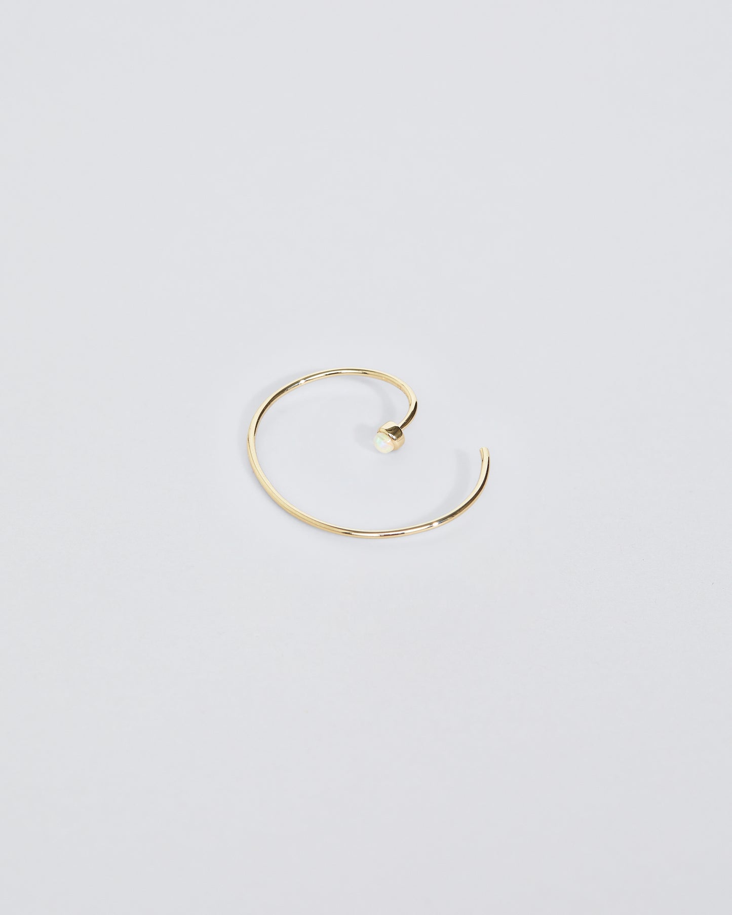 Spiral Earring · Opal