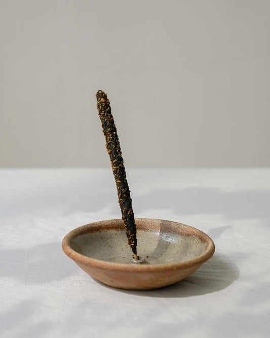 Stoneware incense Holder Celadon