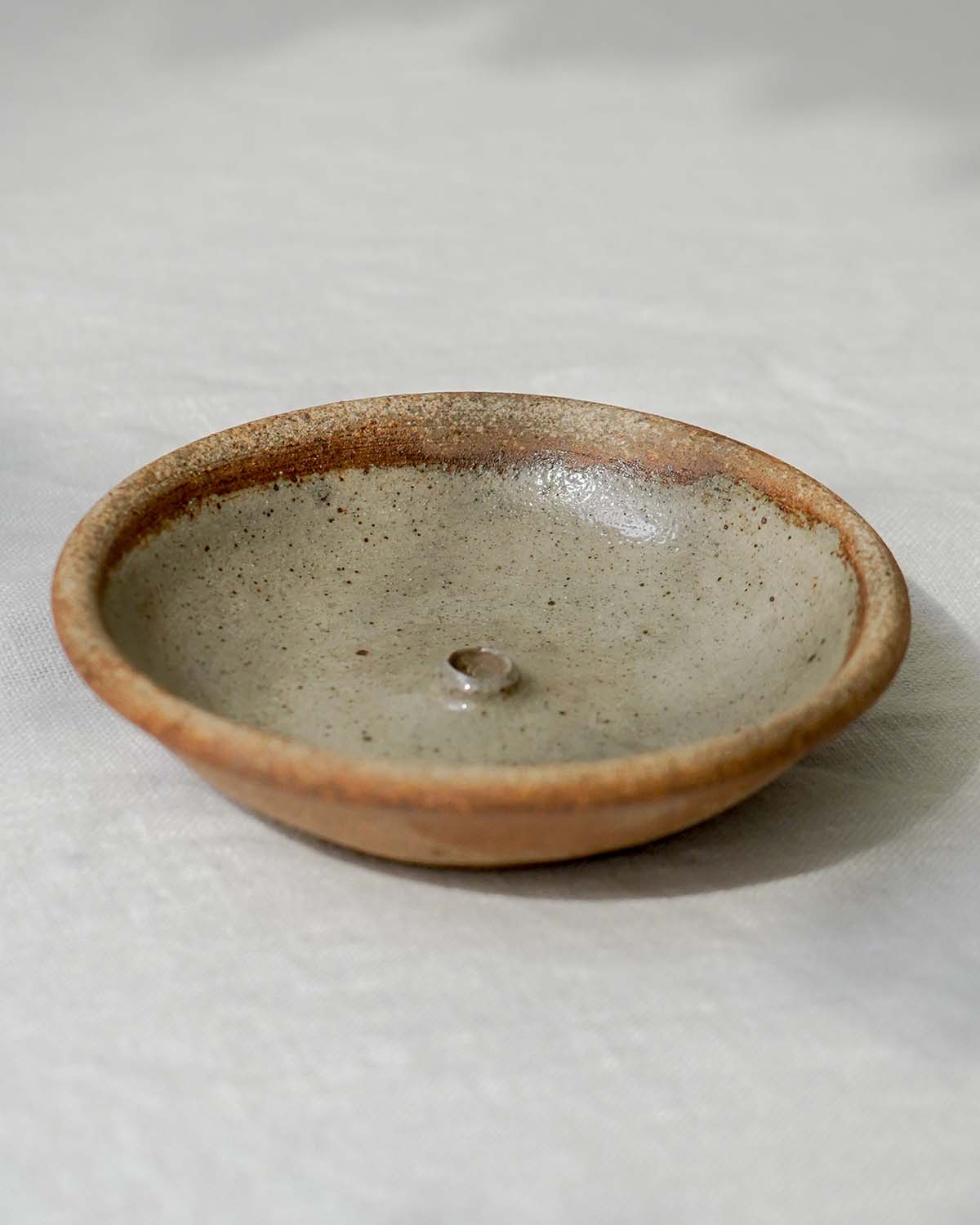 Stoneware incense Holder Celadon