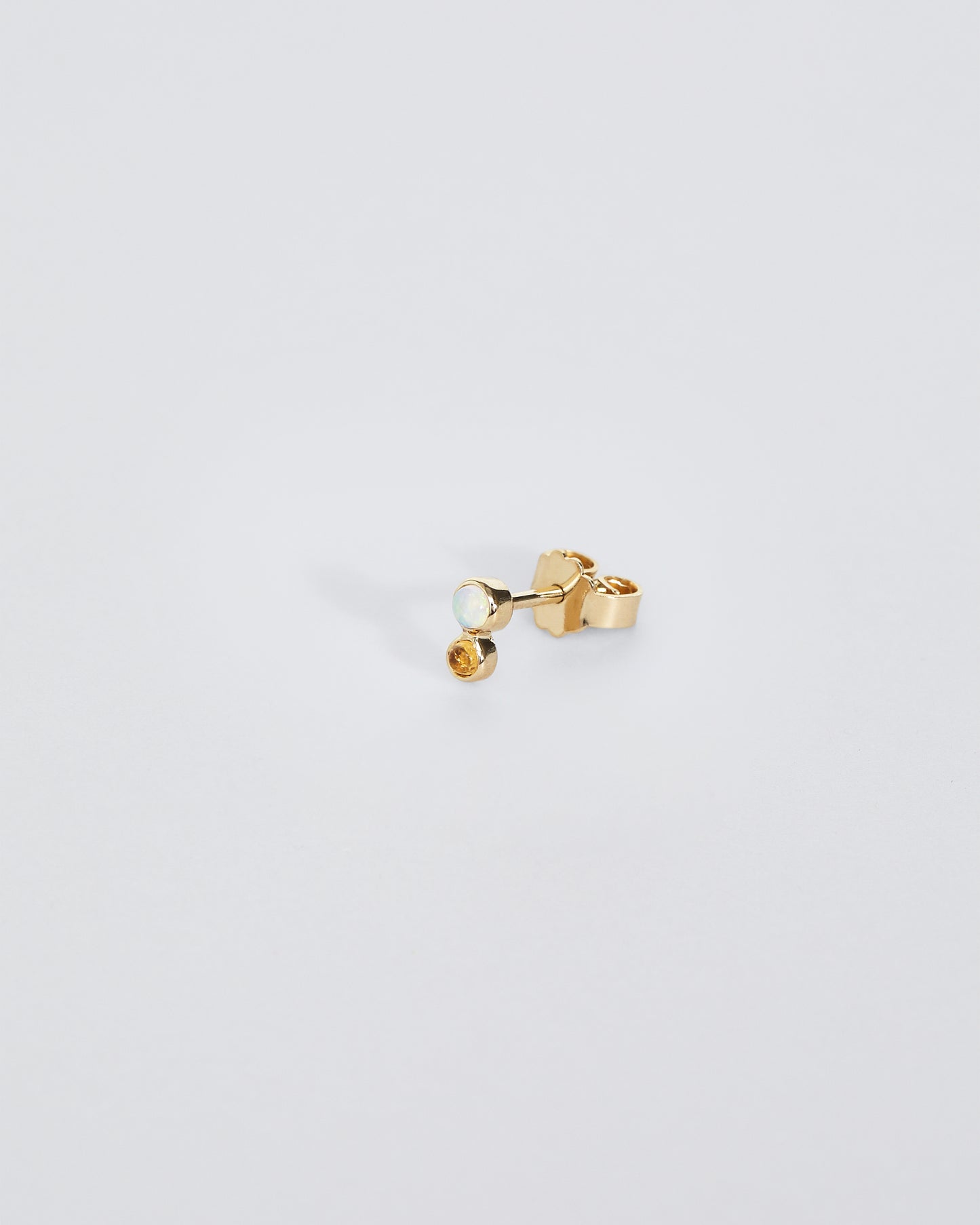 Stud · Opal · Yellow Topaz