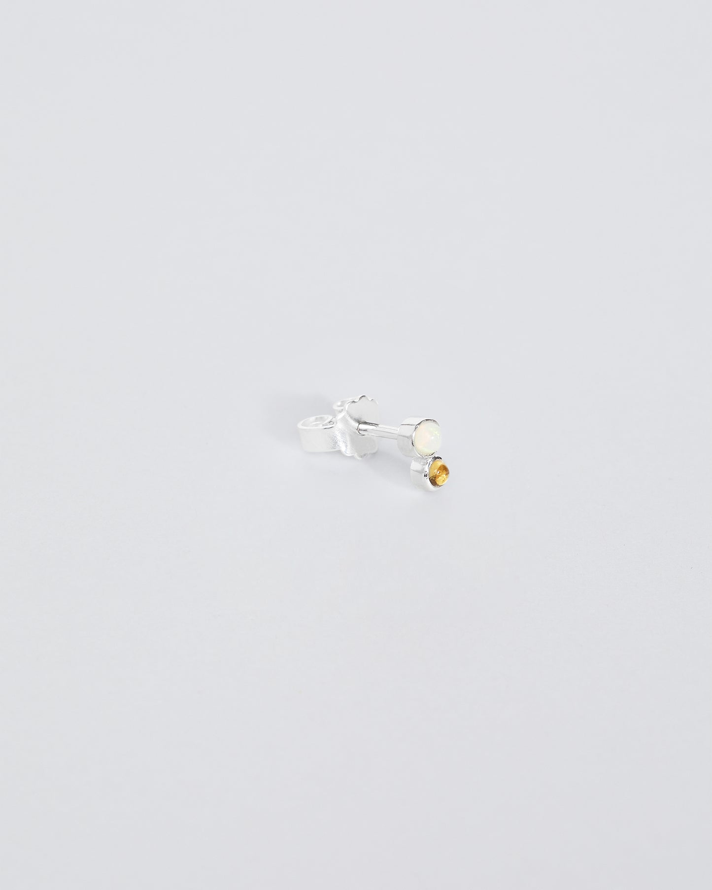 Stud · Opal · Yellow Topaz