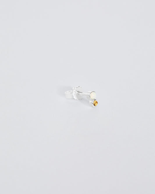 Stud · Opal · Yellow Topaz