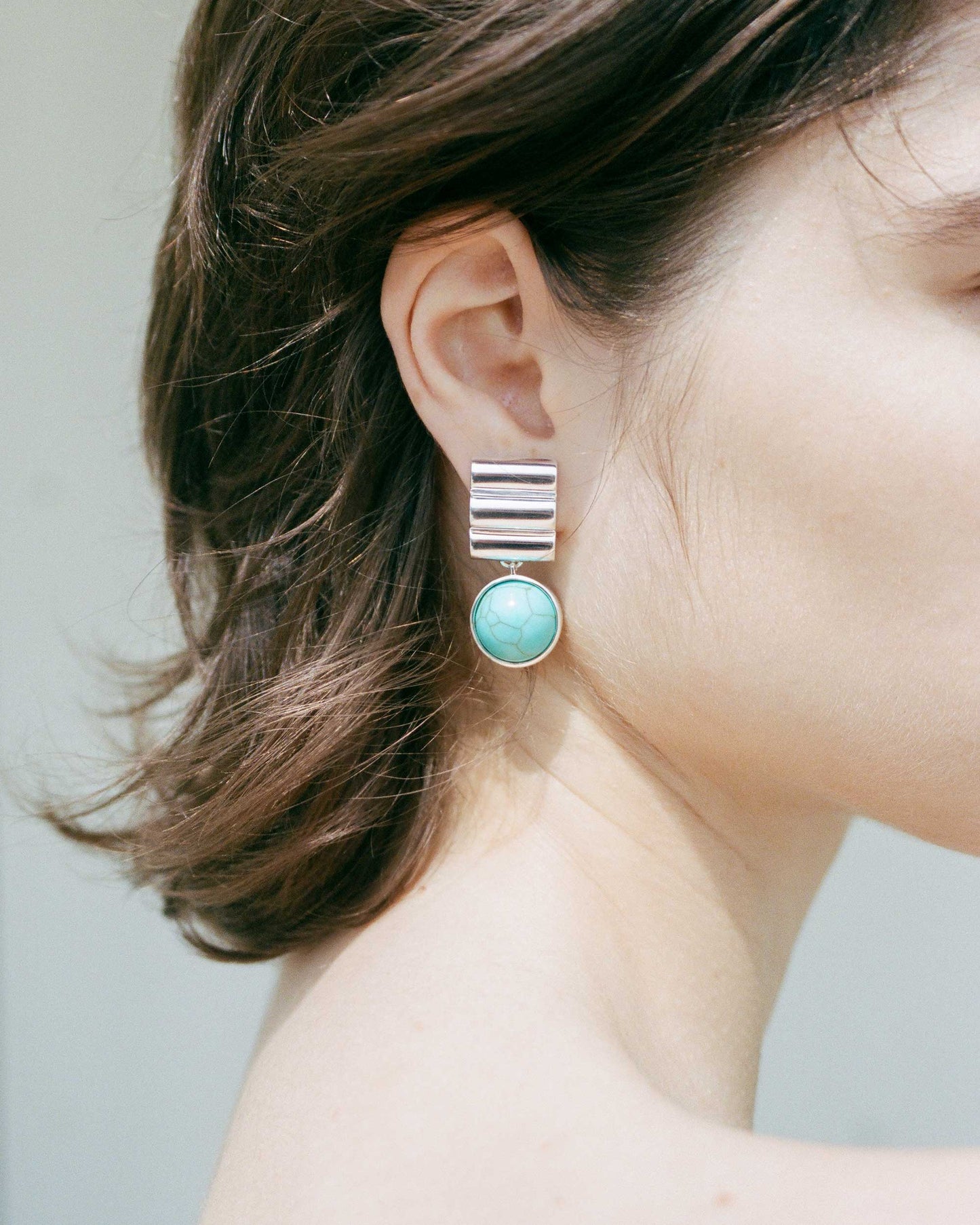 Howlite Drop Earring