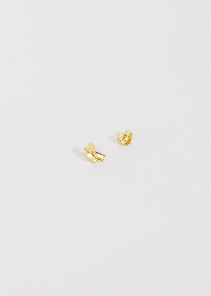 Trine Tuxen Jewelry - Zoe Stud Earring - 14k gold plated silver - Gold