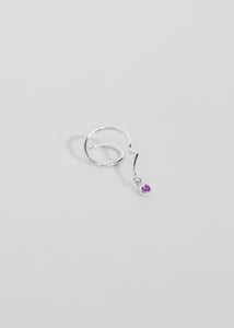 Bobby Spiral Earring · Amethyst - Trine Tuxen Jewelry