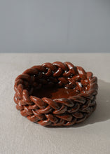 Load image into Gallery viewer, Intertwined Bowl Red Brown